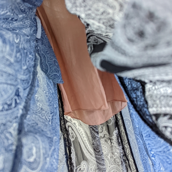 Zara Blue and Black Backless Dress - Picture 12 of 15